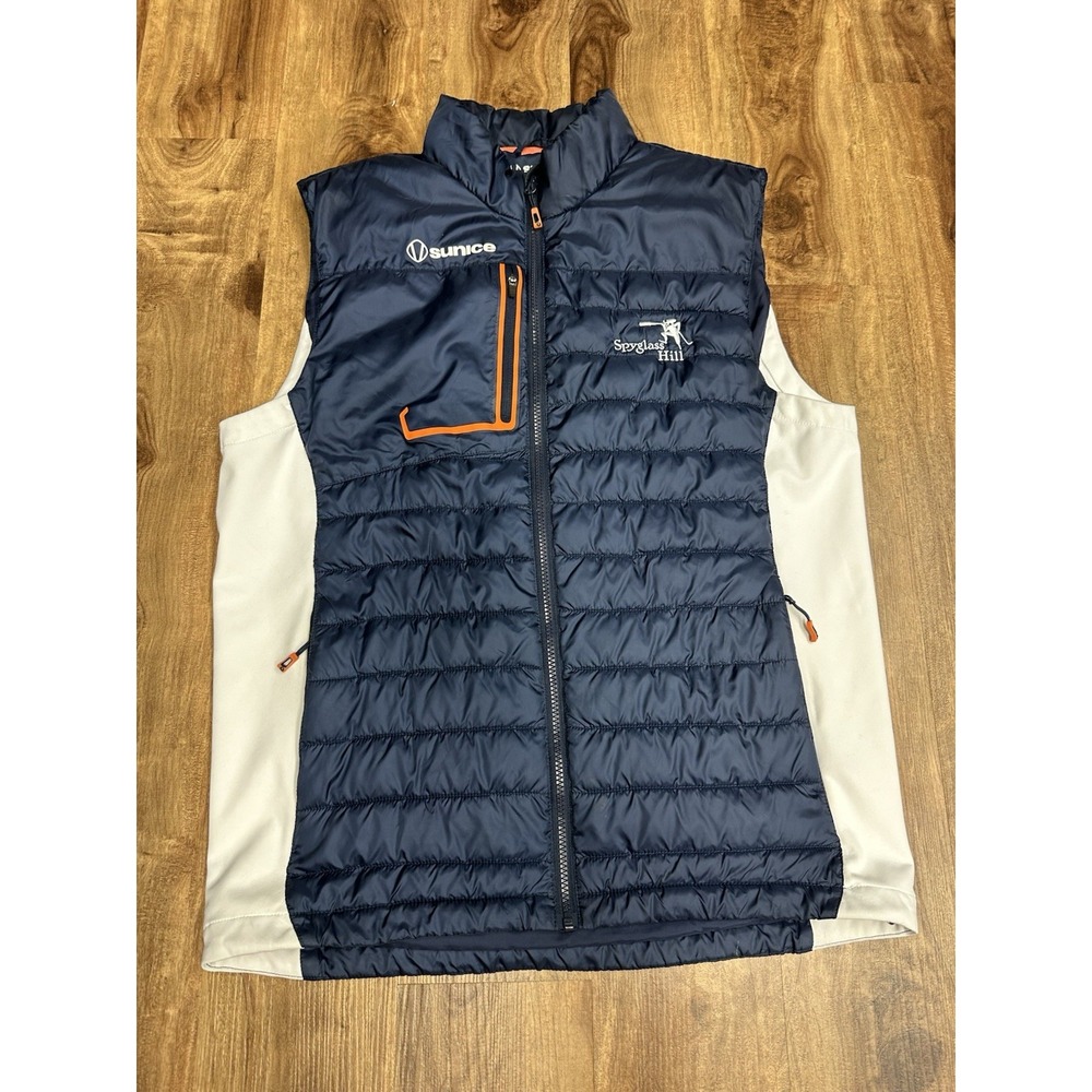 Sunice Spyglass Hill Puffer Vest Mens M Full Zip Golf